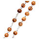 Rosary beads in Holy Land olive tree wood with soil s3