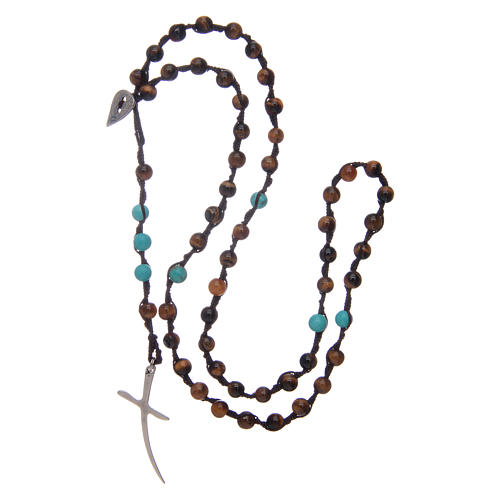 Rosary beads with tiger's eye grains 4