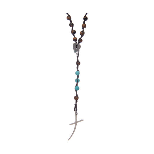 Rosary beads with tiger's eye grains 1