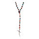 Rosary beads composed by 6 mm regalite stone grains and cross s1