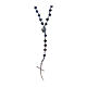 Rosary beads with sodalite grains and cross s2