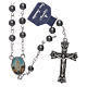 Our Lady of Fatima rosary hematite 6mm beads s1