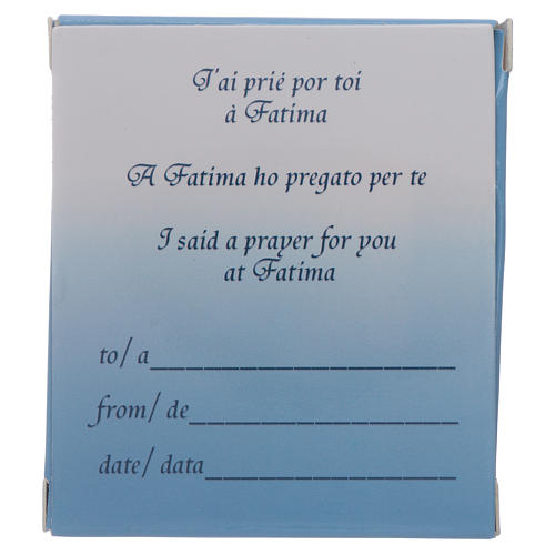 Rosario Madonna di Fatima in Ematite 6 mm in scatola cartoncino 6