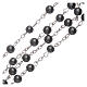 Our Lady of Fatima rosary hematite 6mm beads s3