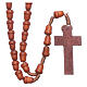 Rosary in wood with akron shaped grains s1