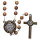 Rosenkranz aus Holz mit Audio-Gebet auf Englisch Heiliger Benedikt, 8 mm s2