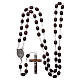 Rosary in wood Our Lady of Lourdes 4x3 mm grains s4