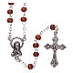 Wood rosary natural wood beads 2 mm s1