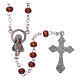 Wood rosary natural wood beads 2 mm s2