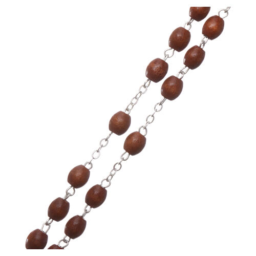 Rosary natural wood beads 4 mm 3