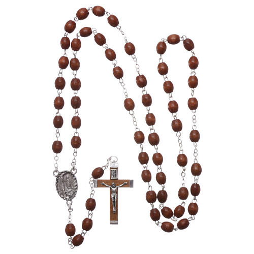 Rosary natural wood beads 4 mm 4