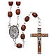 Rosary natural wood beads 4 mm s1