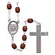 Rosary natural wood beads 4 mm s2