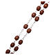 Rosary natural wood beads 4 mm s3