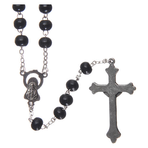 Rosary black wood 4 mm 2
