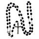 Rosary in wood 6x7 mm grains, black s4