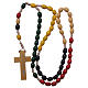 Missionary rosary with wood grains and silk setting s4