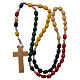 Missionary rosary made of wood and silk cord s4