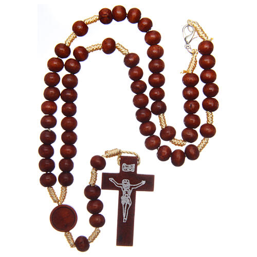 Wood rosary with lobster clasp 4 mm 4