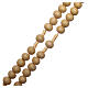 Rosary with pale wood beads 4 mm s3