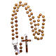 Rosary in real olive wood with 6mm round beads s4