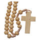 Non-wearable round wooden rosary 6 mm s2