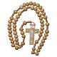 Non-wearable round wooden rosary 6 mm s4