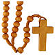 Non-wearable round wooden rosary 6 mm s2
