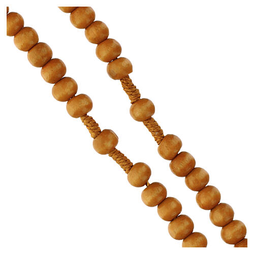 Rosario legno tondo 6 mm non indossabile 3