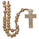 Wood rosary round beads 6 mm non-wearable s1
