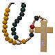Missionary rosary with wooden beads 5 mm s1
