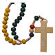 Missionary rosary with wood beads 5 mm s1
