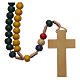 Missionary rosary with wood beads 5 mm s2