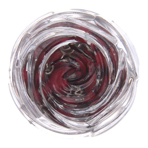 Różaniec okrągły z drewna płatek róży 6 mm 5