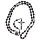 Wood rosary oval beads 6 mm s4
