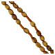 Rosenkranz Holz oval Perlen 5,5mm und Seide s3