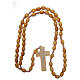 Rosary with oval beads in olive tree wood 5.5 mm s4