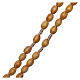 Rosary with oval beads of olive wood 5,5 mm s3