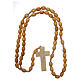 Rosary with oval beads of olive wood 5,5 mm s4