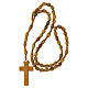 Rosary with oval beads of olive wood 5,5 mm s4