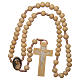 Rosary with wooden beads and St Anthony centrepiece 5 mm s4