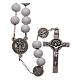 St Benedict rosary in wood 7 mm s1
