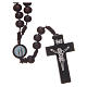 Wooden rosary 8 mm with snap-hook s1