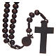 Wooden rosary 8 mm with snap-hook s2