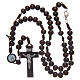 Wooden rosary 8 mm with snap-hook s4