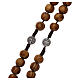 Olivewood rosary with medals and 9 mm beads s3