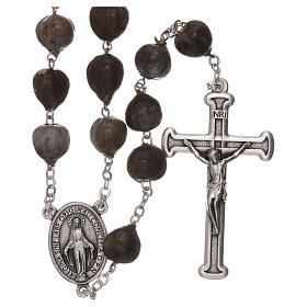 Rosari legno: Rosario lacrime di Giobbe legno 7 mm