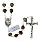 Wood rosary with Job's tears beads 7 mm s1