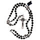 Saint Benedict rosary black wood lobster clasp 4 mm s4