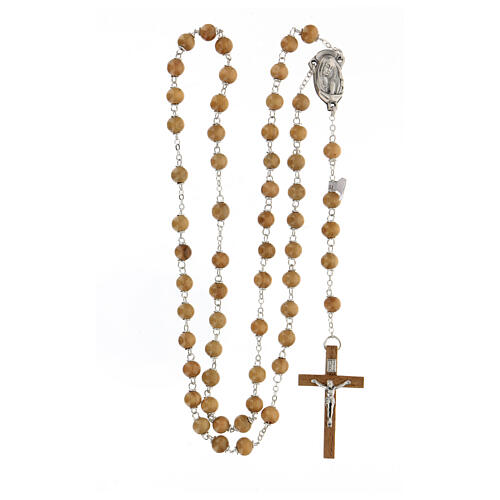 Rosary with olive wood beads 6 mm 4